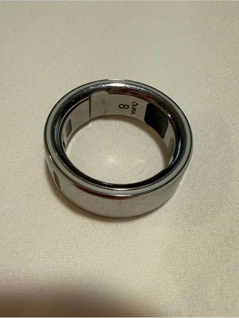 Oura Silver Smart Ring (Size 8)